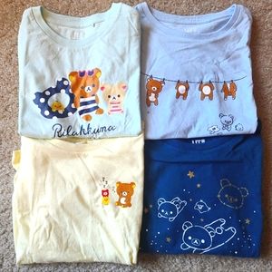 4 Toddlers Rilakkuma UT Shirts 3-4yo